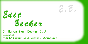 edit becker business card